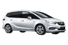 Car Hire Gateshead - Vauxhall Zafira 5 + 2 - Minibus hire Gateshead